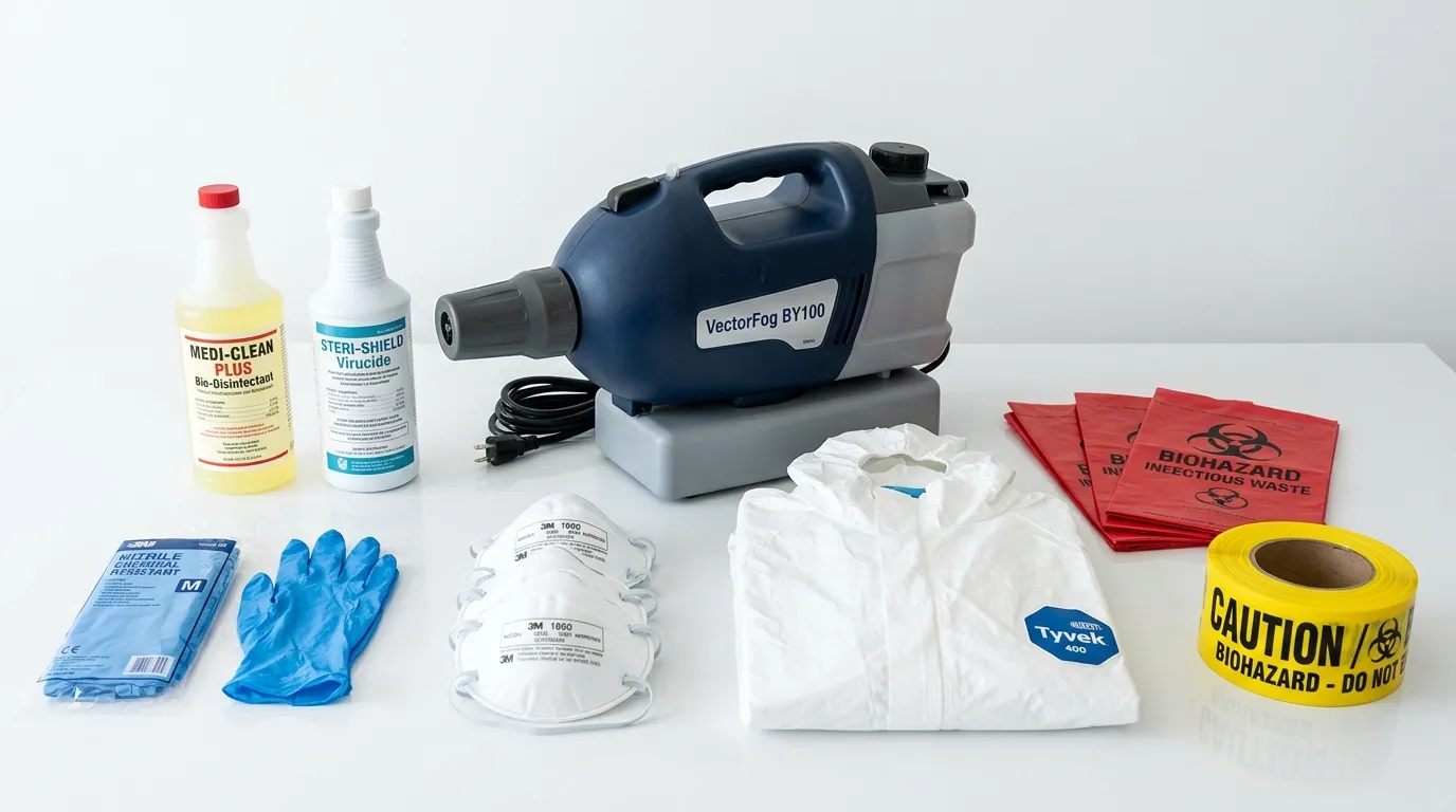 Professional biohazard remediation crew working in Sugar Hill