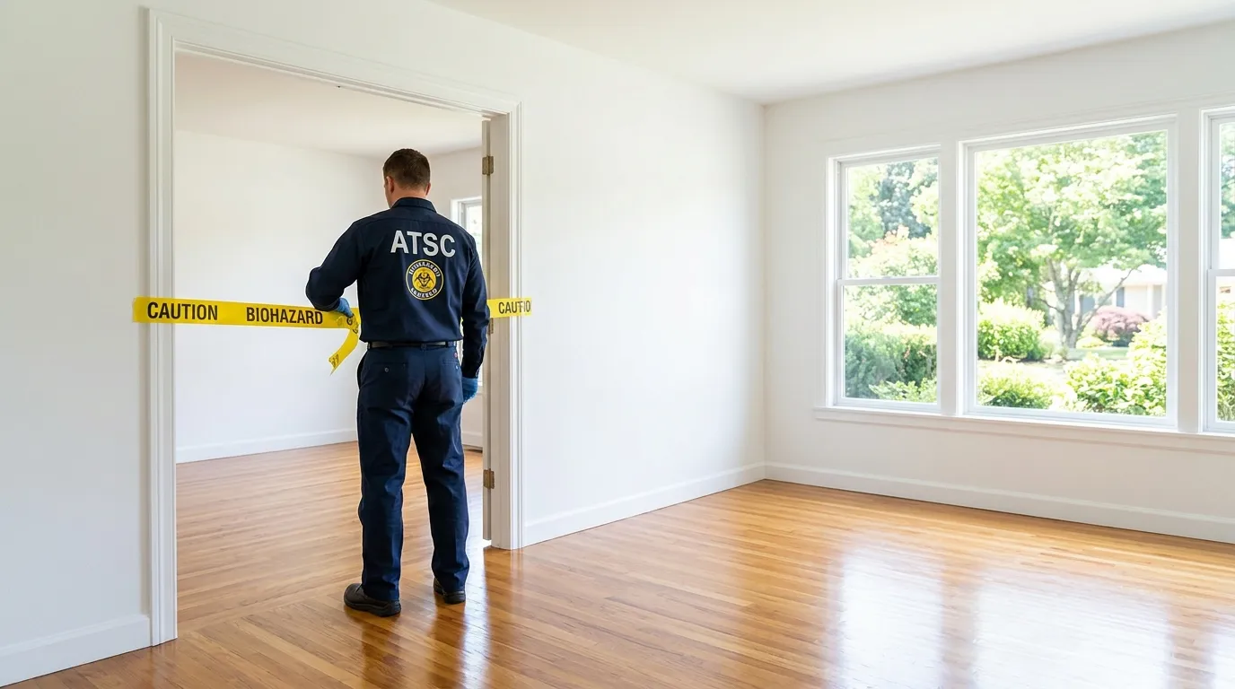 Certified biohazard cleanup crew performing Crime Scene Cleanup in Sugar Hill